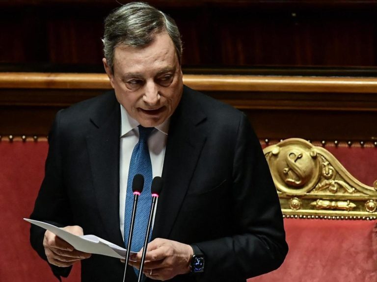 Crisi governo, Draghi in Senato: «Dimissioni scelta sofferta»