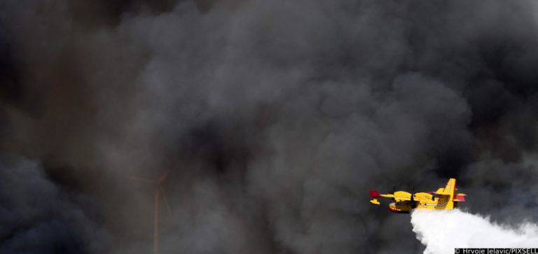 Incendio vicino a Sebenico: arrestato un piromane
