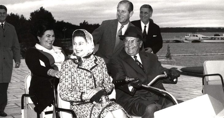 La visita di Elisabetta II a Pola e alle Isole Brioni esattamente 50 anni fa