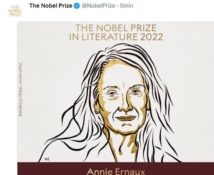 Nobel per la Letteratura 2022 ad Annie Ernaux