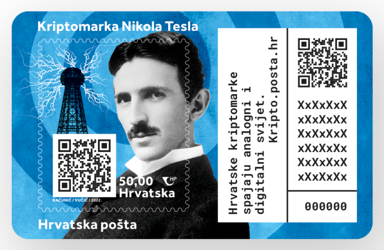 Arriva il cripto-francobollo di Nikola Tesla