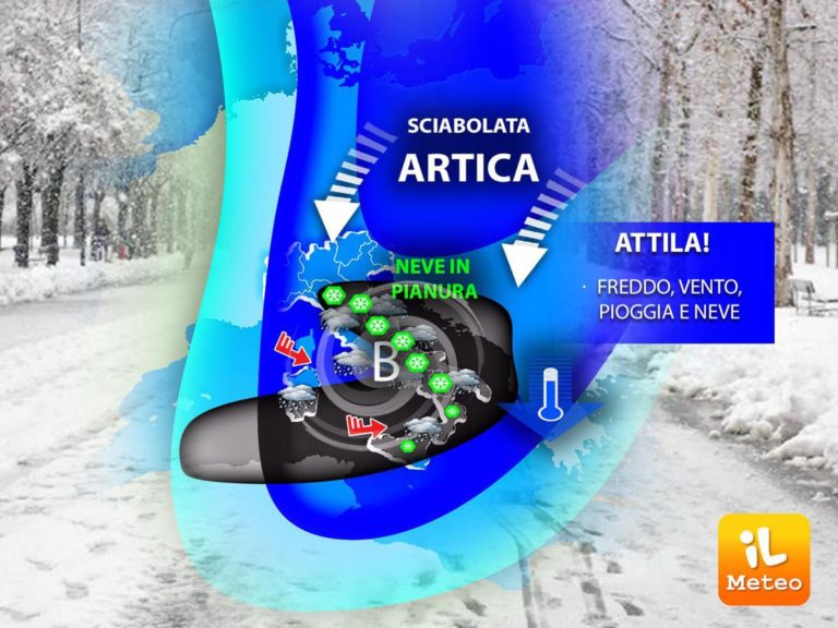 Arriva sciabolata artica di Attila, freddo polare in tutta Italia