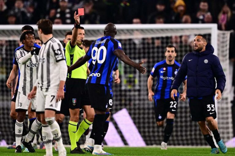 Juve-Inter, Lukaku espulso e caos finale: cosa è successo