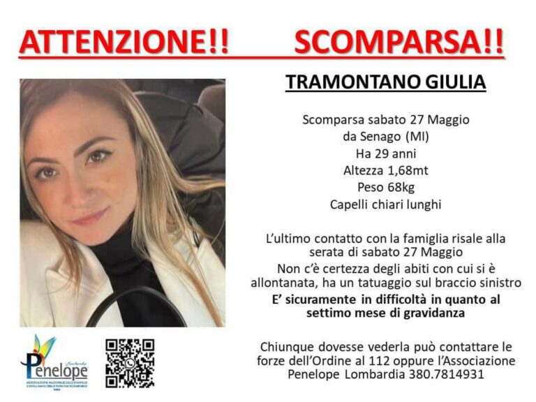 Giulia Tramontano, fidanzato confessa omicidio: uccisa a coltellate