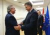 l Presidente argentino Alberto Ángel Fernández e il premier croato Andrej Plenković - Fonte della fotografia twitter.com/AndrejPlenkovic
