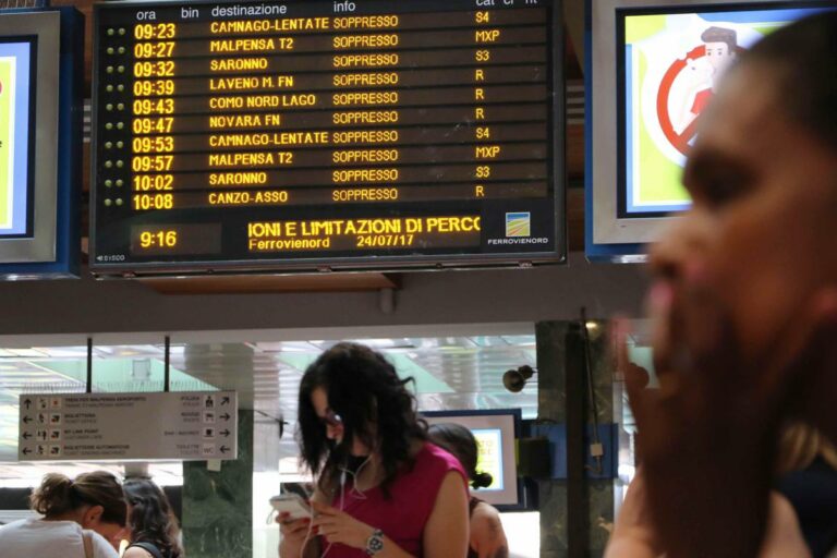 Sciopero treni 13 luglio, si fermano Trenitalia e Italo: orari e fasce garantite