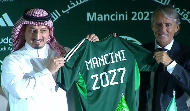 Mancini ct Arabia Saudita: «Primi contatti a metà agosto»