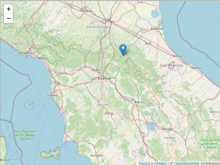 Terremoto Toscana e Emilia-Romagna oggi, scossa 4.8