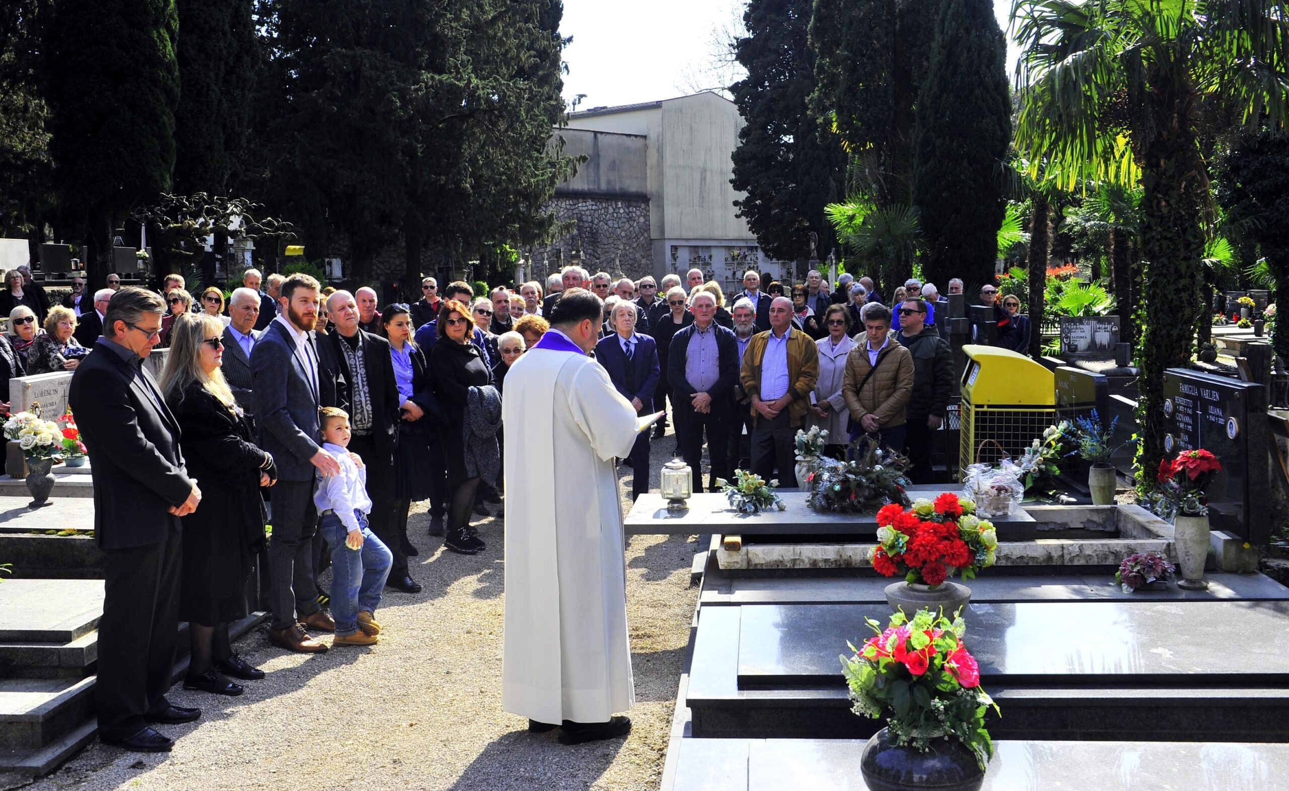 Piero Varljen, funerale, Cosala, Fiume, 22 marzo 2024