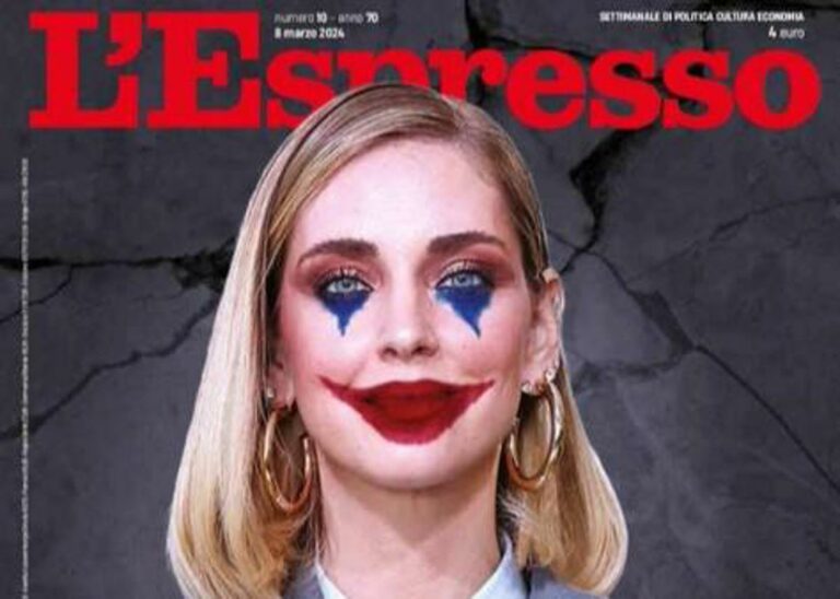 Chiara Ferragni ‘Joker’ in copertina sull’Espresso: il web si spacca