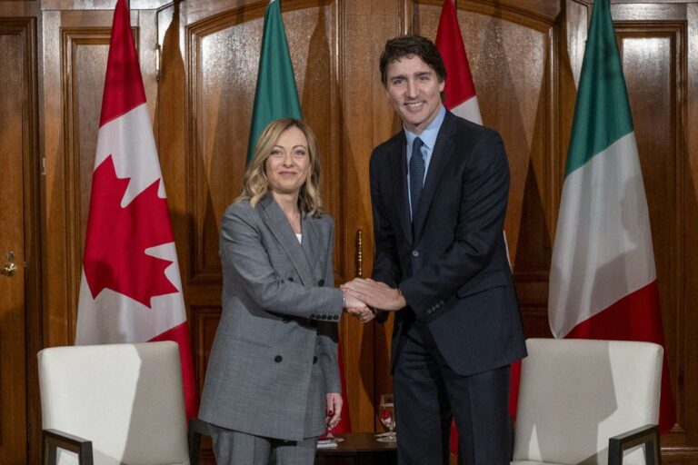 Meloni-Trudeau: «Al G7 impegno congiunto per affrontare sfide globali»