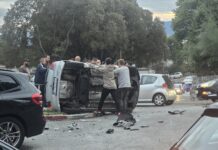 Fiume, incidente stradale a Torretta: auto si ribalta